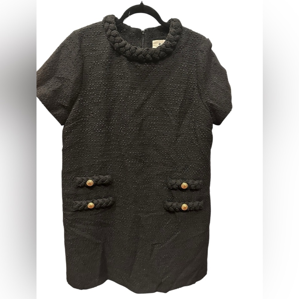 Tuckernuck Charcoal Women's Cape with Braided Collar - Picture 3 of 10